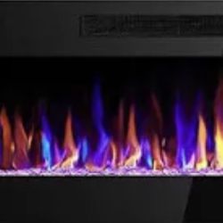 LED Electric Fireplace W/remote