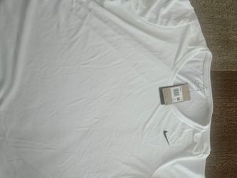 NIKE DRI-FIT RUNNING SHIRT WOMEN'S FD0744-100 NWT White