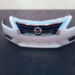 2013-2015 Nissan Altima Complete Front Bumper With Grill And Emblem And Fog Lights With Accessories.