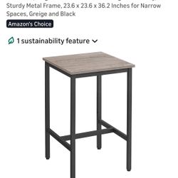 Small Square Bar Table / Tall Dining Table