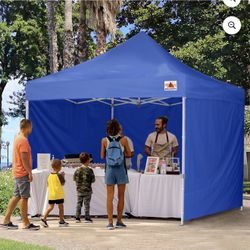 New ABCCANOPY 10 ft x 10 ft Metal Pop-Up Commercial Canopy Tent with walls, Blue