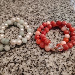 Semiprecious Stone Beaded Bracelets 