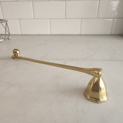 D.L. & Co Skull Candle Snuffer Brass

