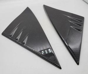 BRAND NEW 2020-2024 TESLA MODEL Y / 2017-2023 MODEL 3 A PILLAR ACCENT REAL CARBON FIBER MOLDED SIDE MIRROR