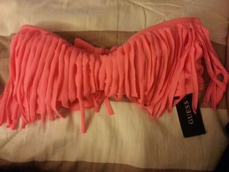 GUESS FRINGE BATHING SUIT TOP RETAIL VALUE $60