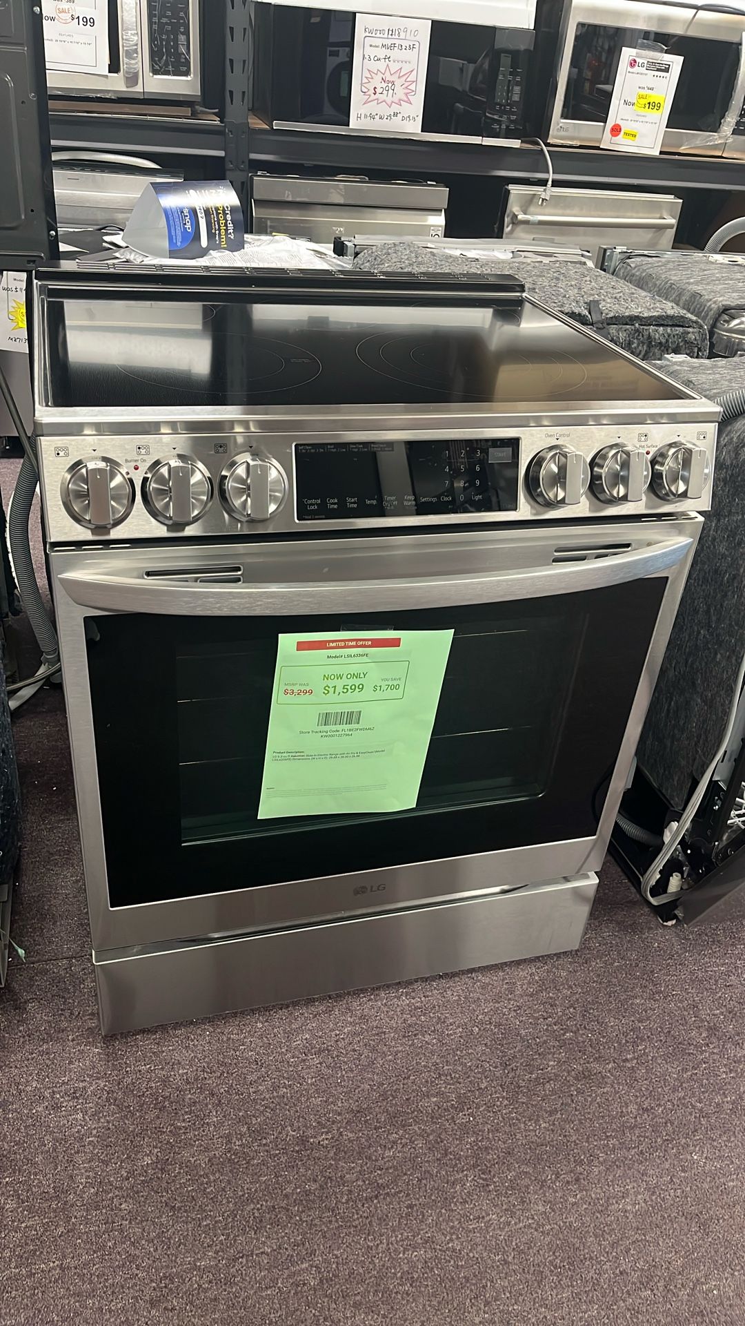 Stove Slide In New Open Box 1 Year Warranty