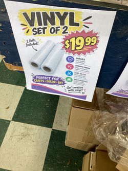 Vinyl Rolls, Set of 2 (Crafts, Decor, DIY)