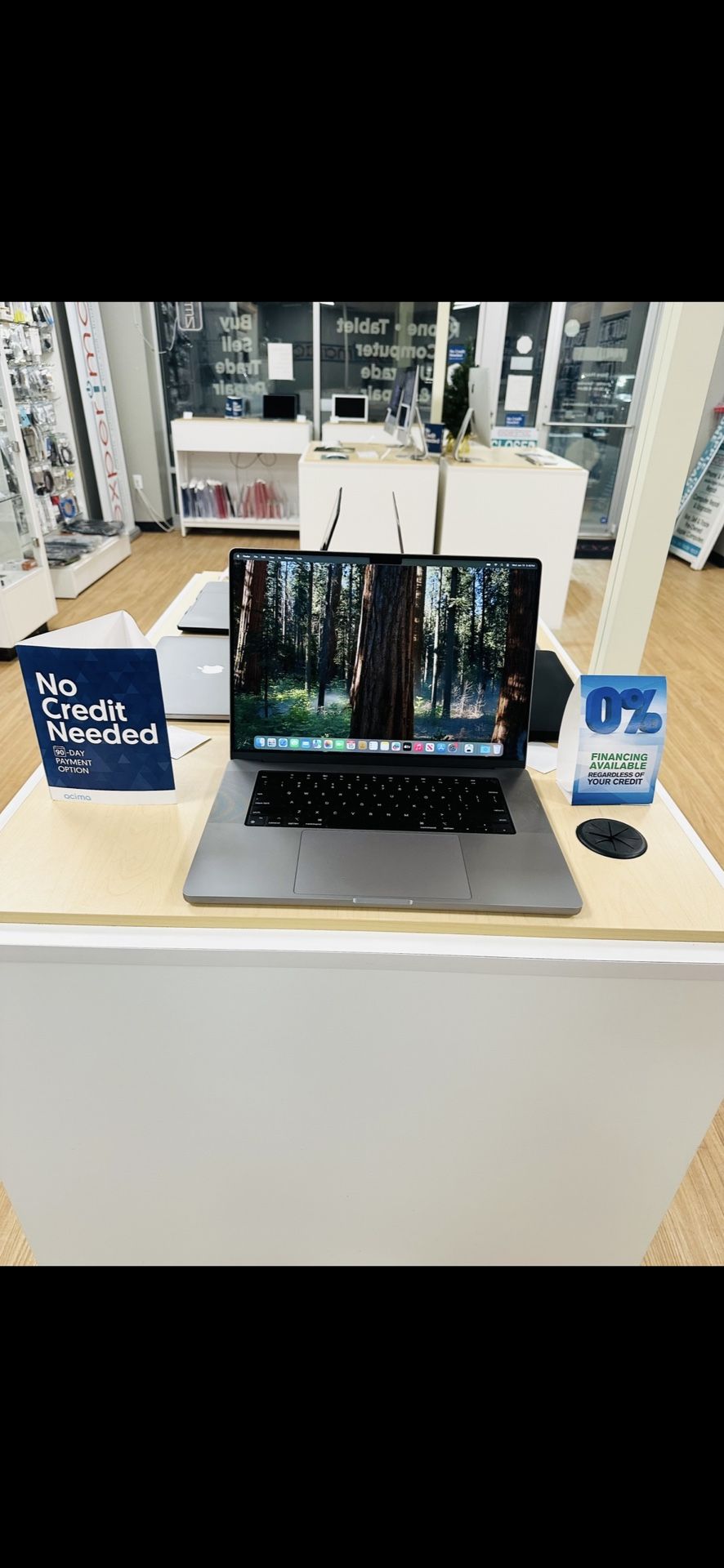 2021 16" MacBookPro TouchBar 3.2GHz M1 16GB RAM 500SSD - We Finance - $1,065 (Middleton, MA)
