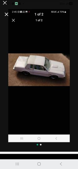 1987 White Buick Regal Diecast Model Car