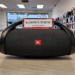 Jbl Boombox Bluetooth Speaker - $1 Down Today - NO CREDIT Needed