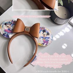 Dooney & Bourke Limited Edition- 70th Year Anniversary Disney Ears