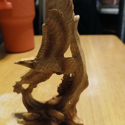 Faux  Wood Eagle  /  Jumping  Dolphin