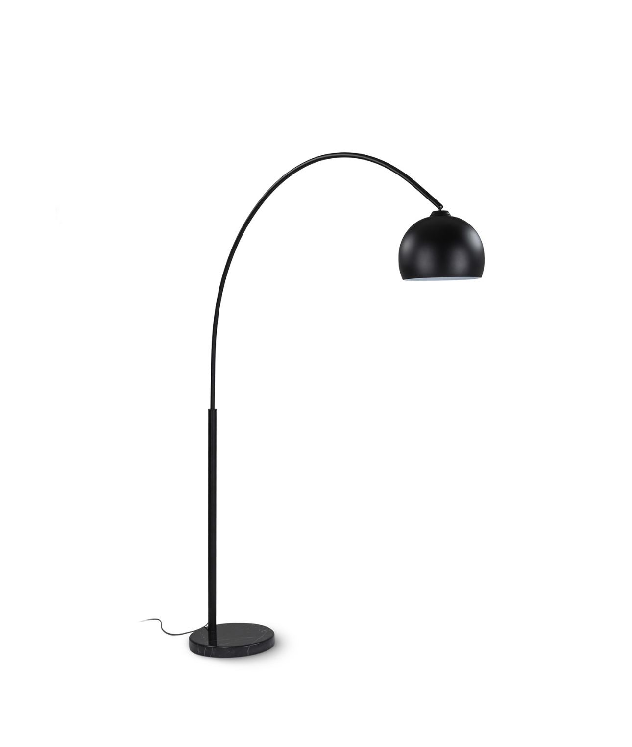 Modern Black Arc Floor Lamp – 79”