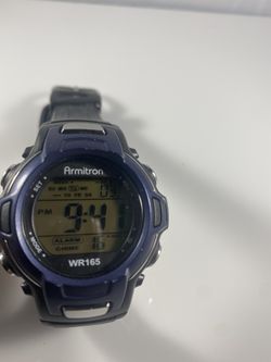 Armitron Black and Blue Digital Mens Watch 