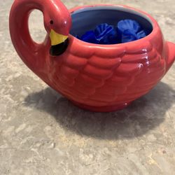 Flamingo Ceramic Container 