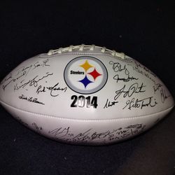2014 Pittsburgh Steelers Signed Football 