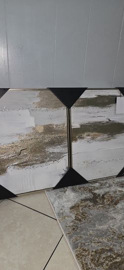 Set Of 2 Crystal Pictures New