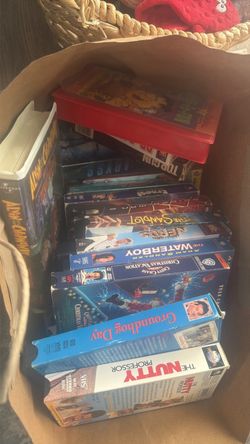Bunch of vhs tapes