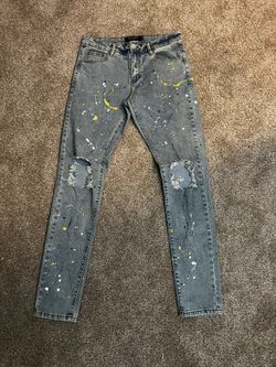 KARTER Jeans w/ paint splatter