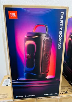 JBL PARTYBOX 130 - NUEVA - SELLADA - POTENCIA TOTAL ¡El alma de la fiesta acaba de llegar! •  100% Original JBL - Nueva en caja sellada •  240W de pur