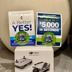 DJI mini 3 camera drone bundle 128gb micro sd card shoulder bag floor model display Floor Model Display 