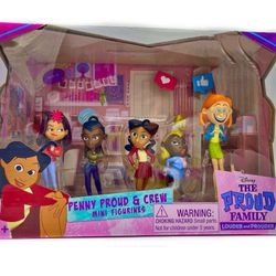 Disney The Proud Family Penny Proud and Crew Mini Figurines Set Loud and Proud