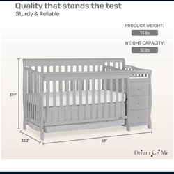 5 & 1 Crib And Changing Table Read Description 
