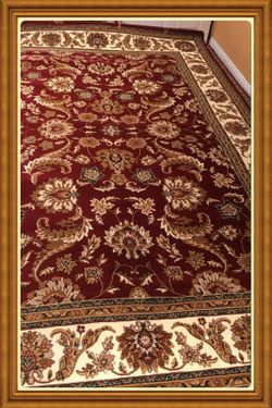 Brand new Traditional Design Area Rug size 8x11 nice red carpet