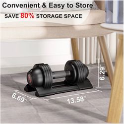Adjustable Dumbbell Set 22lbs pair adjustable dumbbell- Perfect for Strength Training and Fitness Workouts