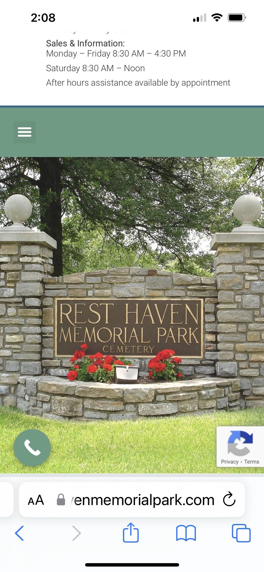 Rest Haven Memorial Park Burial Plots