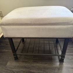 Sturdy Ottoman-opens for Storage!! Soft !!!!