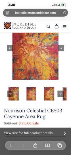 Nourison Celestial CES03 Cayenne Area Rug