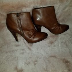 ALDO Cleophilia brown Leather Booties 