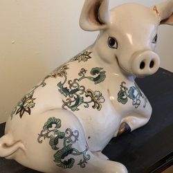 Ceramic Pig Statue 