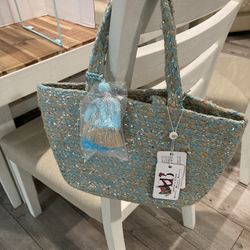 Handwoven Jute Crossbody Small Tote