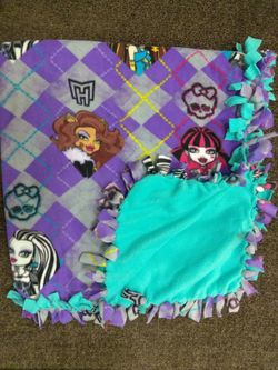 Monster High blanket handmade
