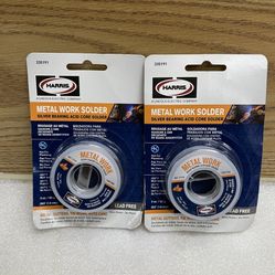 2 Pack Harris Products Group 3 oz. Lead-Free Acid Core Solder Wire Metal Work