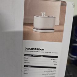 Dockstream Pet Water Bowl.  Not Wifi But Wireless Base