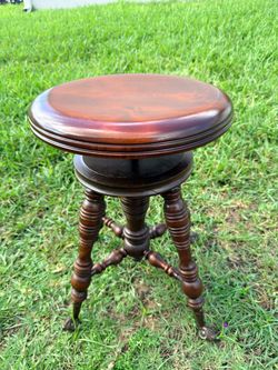 Antique Claw & Ball Feet Swivel Piano Stool
