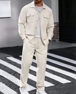 Men's Two-Piece Casual Tracksuit Set