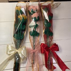 Small Crochet Roses 