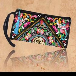 Embroidery Wallet Vintage 