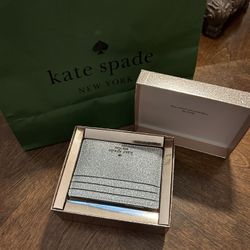 Kate Spade Glitter Credit Card Holder New In Box