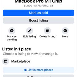 Apple Macbook Pro M1 Chip 