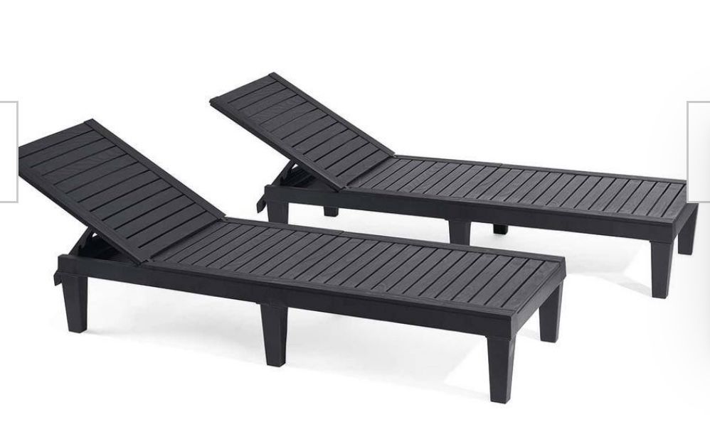 Brand New Pair Of Long Chairs