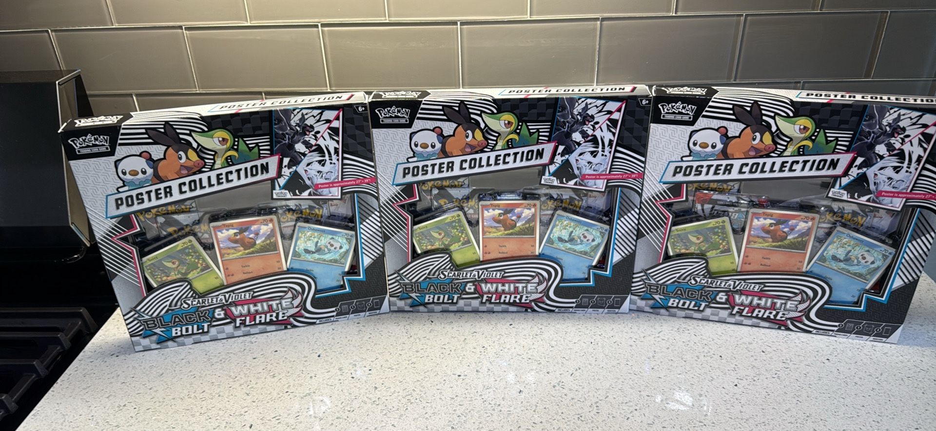 Pokemon Black Bolt & White Flare Poster Collection