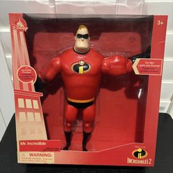 New Disney Store Mr. Incredible Light-Up Talking 12" Action Figure Incredibles - $20
