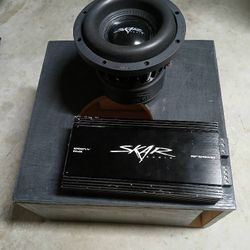 8" Skar EVL Subwoofer, Skar RP 1200.1D & Enclosure 