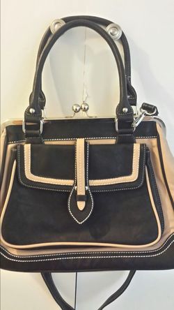 Black & Pink Large soft messenger bag