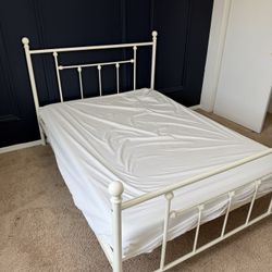 Metal Bed frame and Matress- FULL